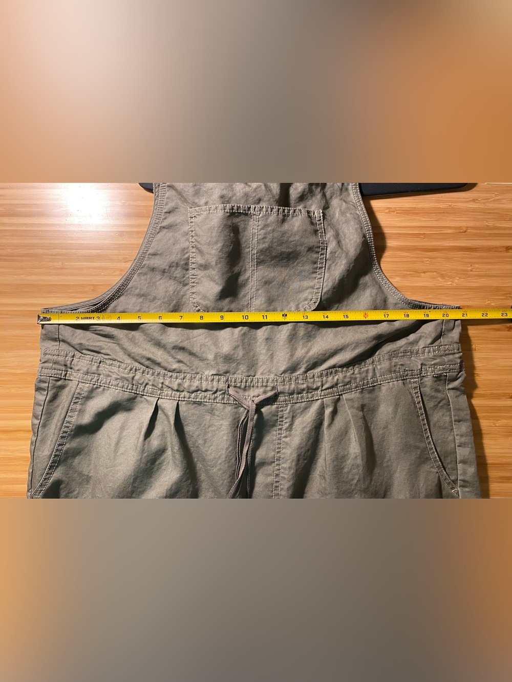 Sundance Olive Green Overalls Large - Picture 6 of 11